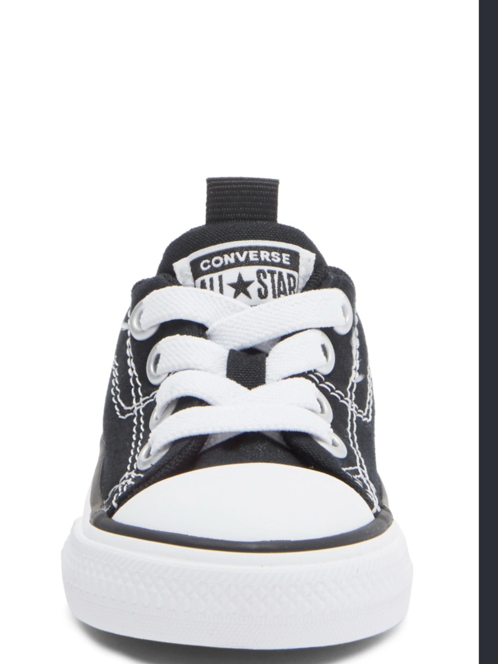 Converse Baby Black and White Canvas All Star Shoes